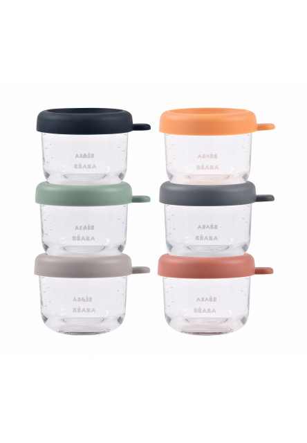 Kelímky na jídlo skleněné 6x 150 ml Sunrise