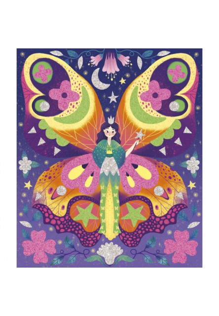 Atelier Maxi Kreatívna sada Penové nálepky a svietiaci piesok Magické víly od 6 r.