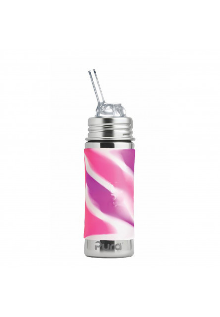 Pura nerezová fľaša so slamkou 325 ml (Mint)