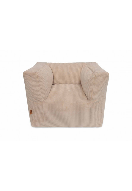 Křeslo dětské Beanbag Corduroy Natural