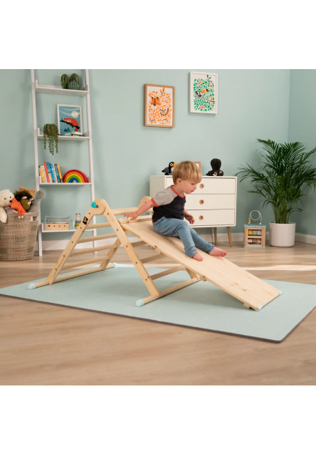 TP Active-Tots Pikler Style Dřevěná lezecká oboustranná deska a skluzavka certifikovaný FSC®