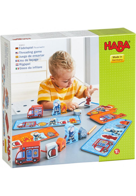 Dřevěná navlékačka Hasiči