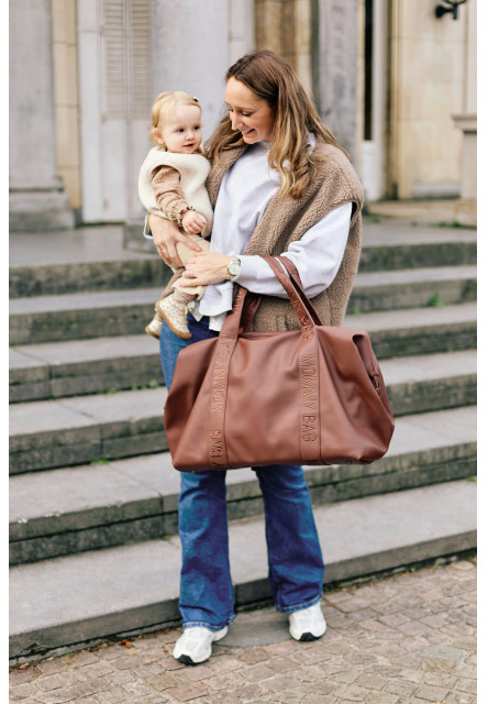 Přebalovací taška Mommy Bag Signature Vegan Leather Dark Brown