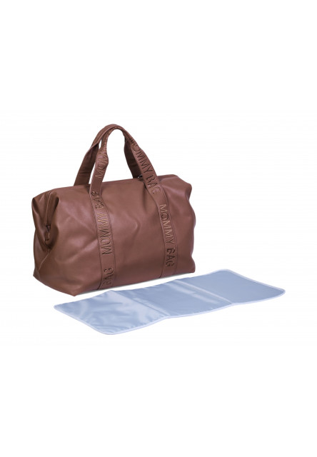 Přebalovací taška Mommy Bag Signature Vegan Leather Dark Brown