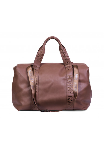 Přebalovací taška Mommy Bag Signature Vegan Leather Dark Brown