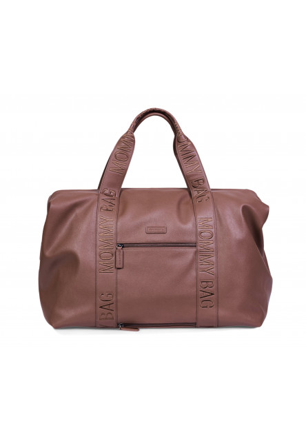 Přebalovací taška Mommy Bag Signature Vegan Leather Dark Brown