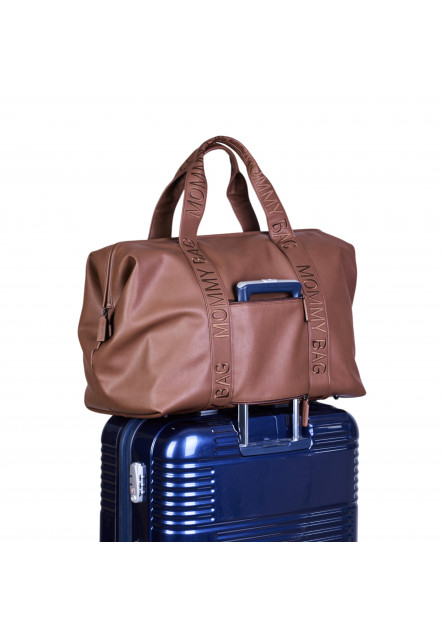 Přebalovací taška Mommy Bag Signature Vegan Leather Dark Brown