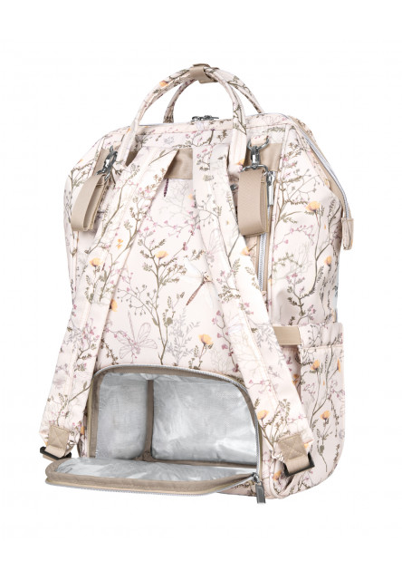 Přebalovací batoh Siena Luxe Secret Garden Beige