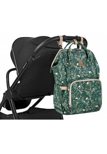Přebalovací batoh Siena Luxe Secret Garden Deep Green