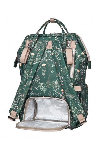 Přebalovací batoh Siena Luxe Secret Garden Deep Green