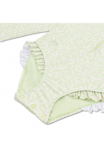 Plavky s dlouhým rukávem s UPF 50+ Green Matcha
