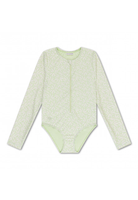 Plavky s dlouhým rukávem s UPF 50+ Green Matcha