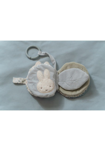 Závěsná textilní knížka králíček Miffy Lucky Leaves