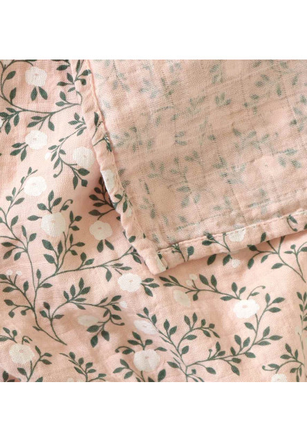 Mušelínové plienky, blossom - dusty pink - 2 ks