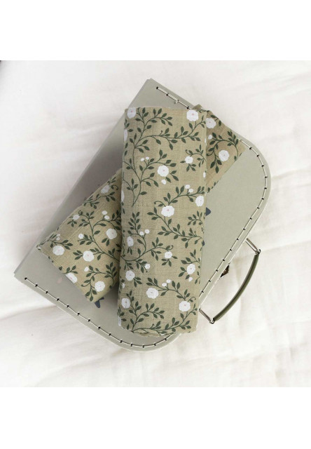 Mušelínové plienky, blossom - dark sage - 2 ks