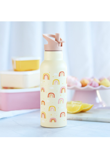 antikorová fľaša na pitie, 500 ml - dúha