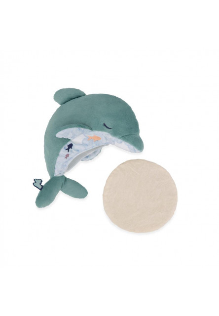 Kaloo Petit Calme Plyšový delfín s levanduľovým vankúšom pre lepší spánok 15 cm