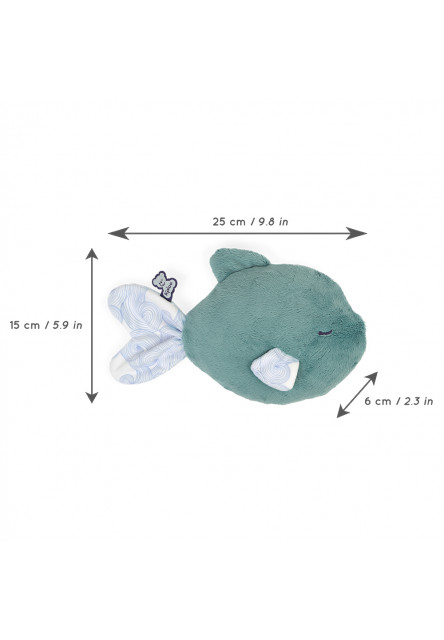 Kaloo Petit Calme Plyšová morská Ryba s levanduľovým vankúšom pre lepší spánok 14 cm