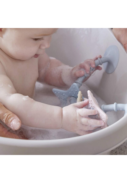 SHNUGGLE Stick N Play Star Senzorická hračka a kousátko