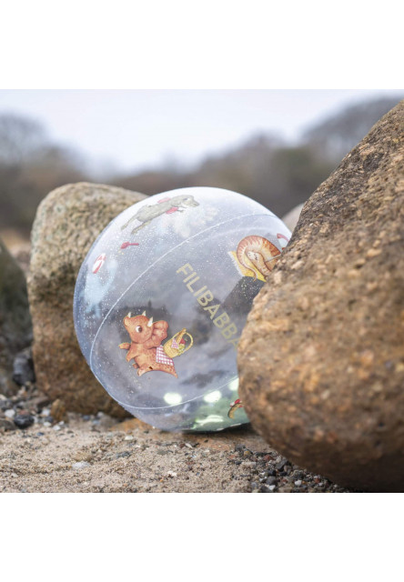 Plážová lopta alfie - dino beach confetti