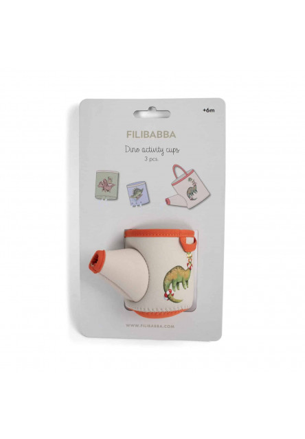Neoprénové hračky do kúpeľa - dino activity cups