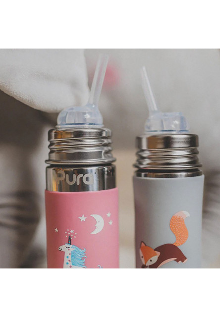 Pura TERMO fľaša so slamkou 260ml (Unicorn)