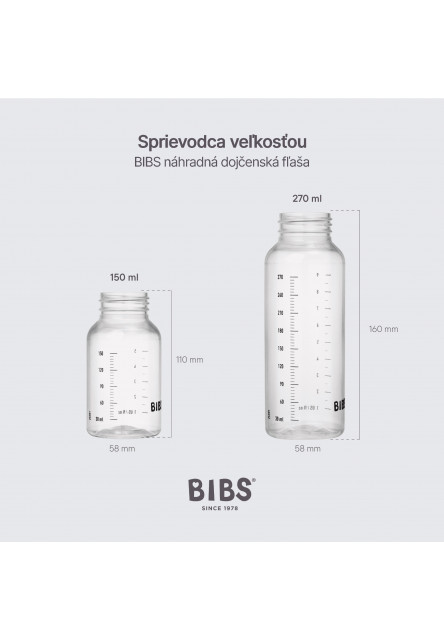BIBS náhradná dojčenská fľaša 270 ml (Plastová)
