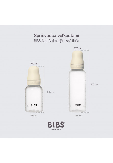 BIBS náhradná dojčenská fľaša 150 ml (Plastová)