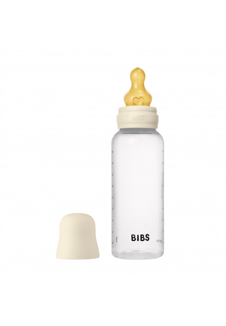 Antikoliková fľaša s kaučukovým cumlíkom 270ml (Ivory)