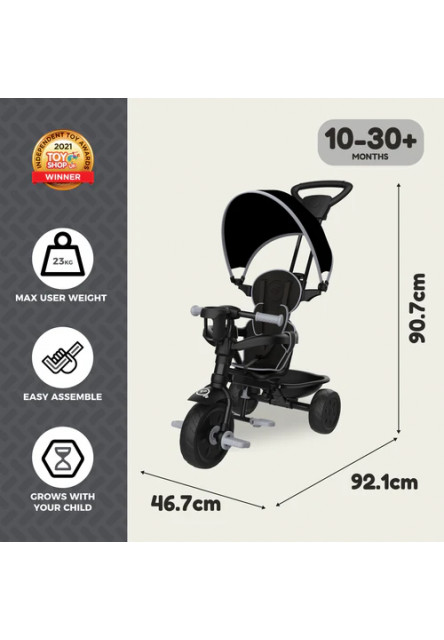 Trike 4 in 1+ Grey Storm