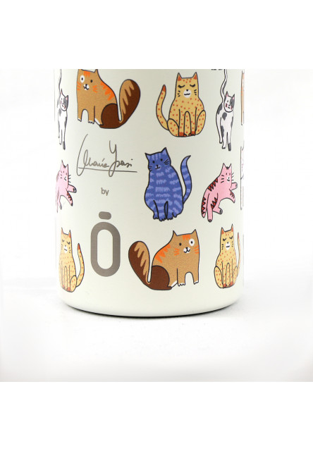 Termoláhev 600 ml Cats White