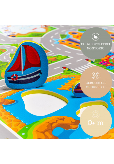 Hrací podložka Puzzle Vacation 1.2 x 1.2 m