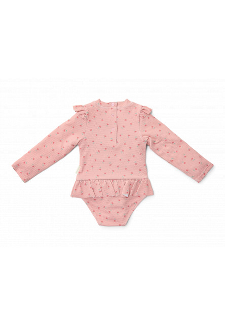 Plavky dlouhý rukáv Sunny Flowers Blush vel. 74/80
