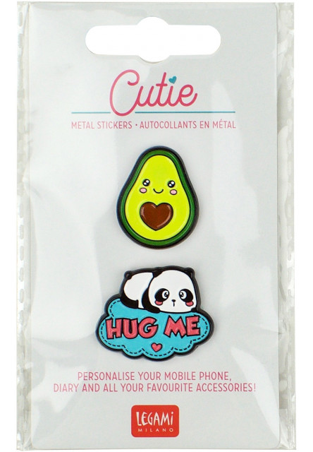Súprava samolepiek Legami Cutie - Set Of 2Metal Stickers - Hug Me