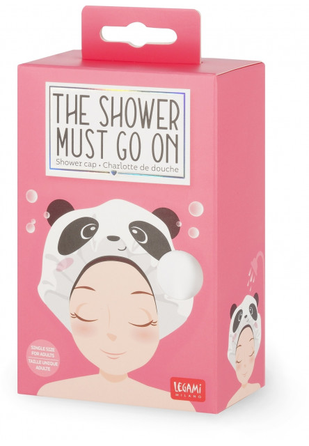 Kúpacia čiapka Legami Shower Must Go On - Shower Cap - Panda