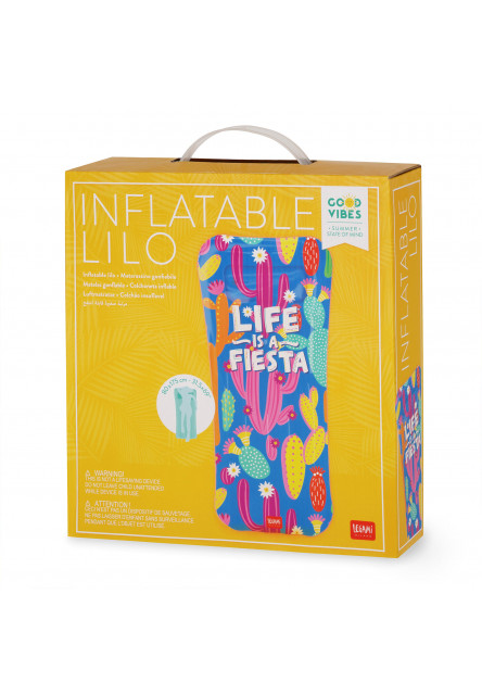Nafukovacie lehátko Legami Inflatable Lilo - Cactus