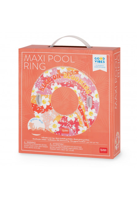 Nafukovací kruh Legami Maxi Pool Ring - Daisy