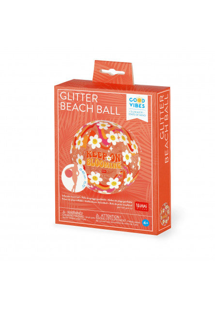 Nafukovacia lopta Legami Glitter Beach Ball - Daisy