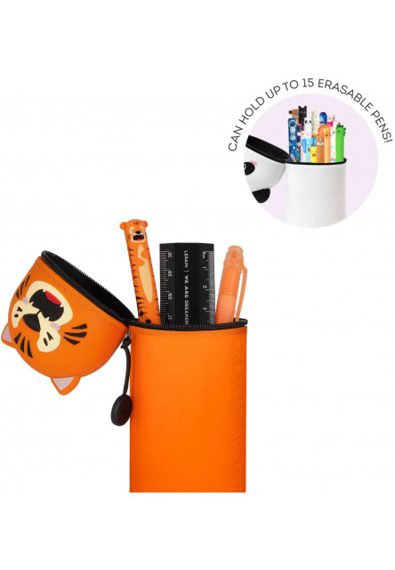 Peračník Legami 2-In-1 Silicone Pencil Case - Kawaii - Tiger