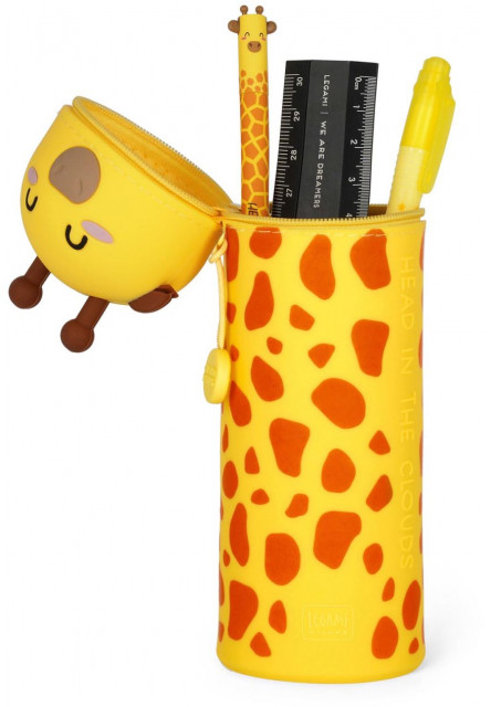 Peračník Legami 2-In-1 Silicone Pencil Case - Kawaii - Giraffe