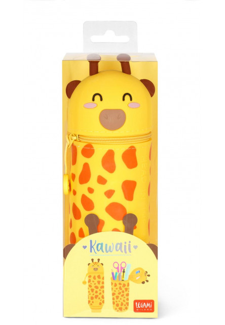 Peračník Legami 2-In-1 Silicone Pencil Case - Kawaii - Giraffe