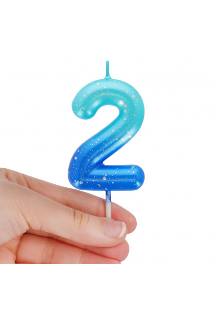 Narodeninová sviečka na tortu Legami Cake Candle - Happy Birthday Candle - Blue - 2