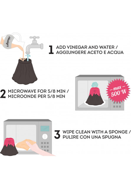 Čistič mikrovlnky Legami Microwave Cleaner - Volcano