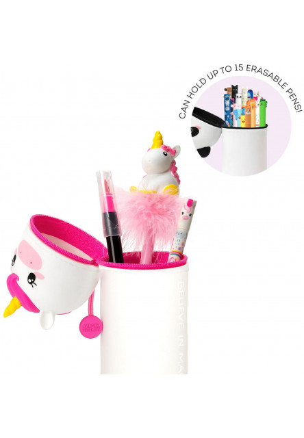 Peračník Legami 2-In-1 Silicone Pencil Case - Kawaii - Unicorn