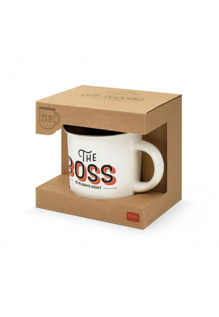 Hrnček Legami New Bone China Porcelán Mug - Cup-Puccino - Boss