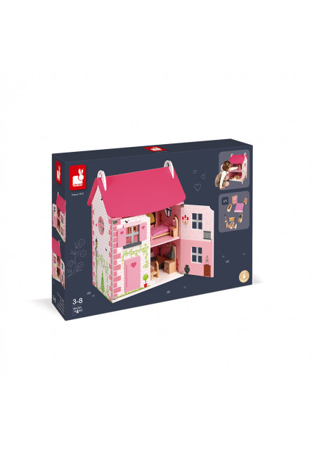 Dřevěný domeček pro panenky Mademoiselle