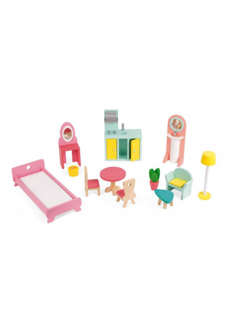 Happy Day Dřevěný domeček pro panenky Barbie