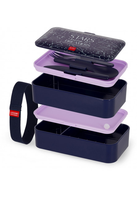 Škatuľka na desiatu Legami Lunch Box 1200 Ml - Stars