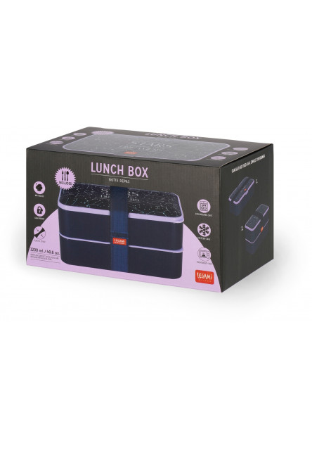 Škatuľka na desiatu Legami Lunch Box 1200 Ml - Stars