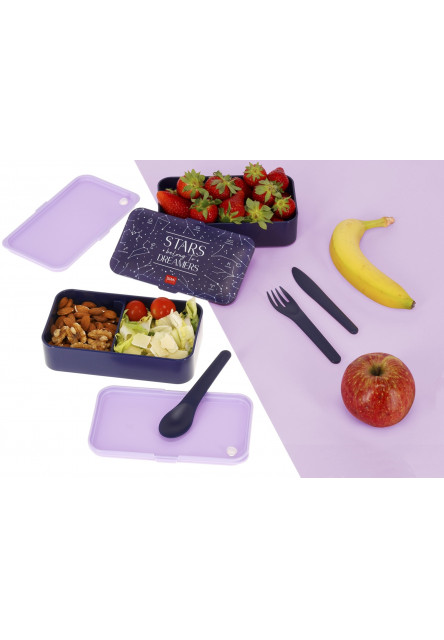 Škatuľka na desiatu Legami Lunch Box 1200 Ml - Stars
